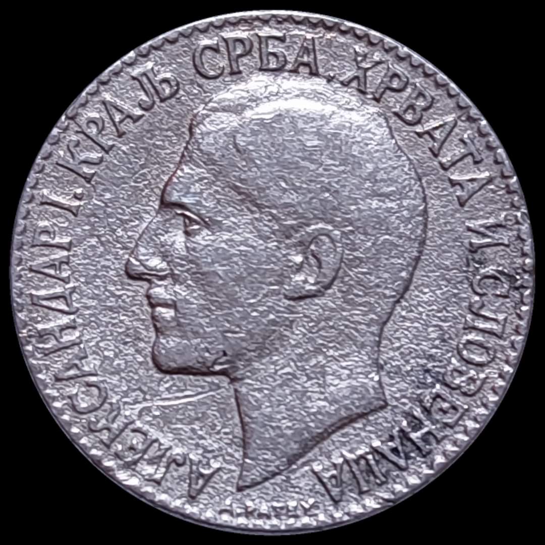 Contemporary-Forgery-Of-2-Dinars-In-1925---Kingdom-Of-Serbs-Croats-And-Slovenes